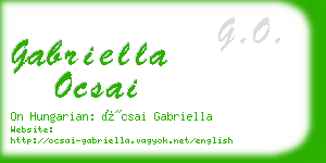 gabriella ocsai business card